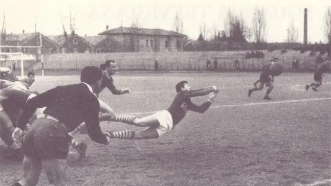 Ferdinando “Ferdy” Sartorato durante una delle sue azioni volanti