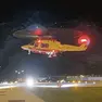 Il giovane ferito è stato trasportato dall'elisoccorso a Treviso