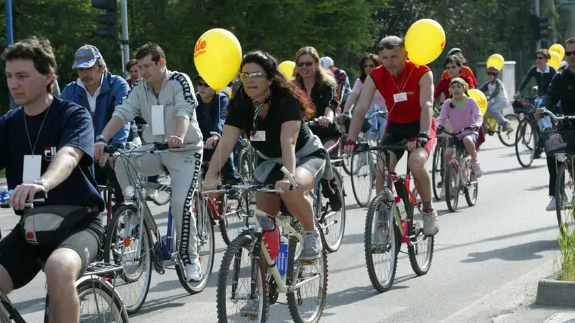 Una protesta in bici contro la realizzazione del Terraglio Est