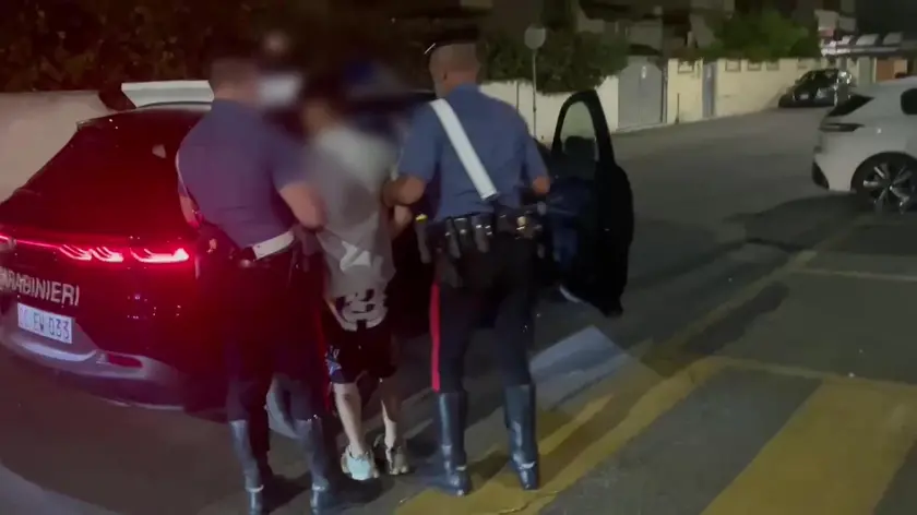 un arresto dei carabinieri