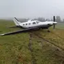 Il velivolo dopo l'incidente
