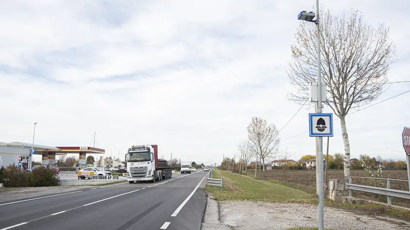 Un autovelox fisso sulla Treviso Mare a Meolo