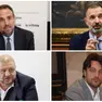 Dall'altro a sinistra, in senso orario: Conte, Bitonci, Marcato, Stefani