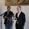 L'assessore al Bilancio Francesco Calzavara e Luca Zaia