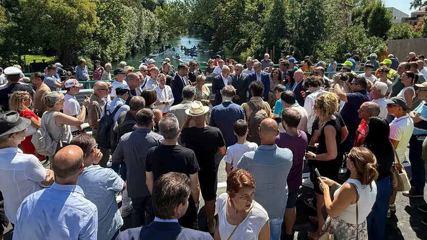L'inaugurazione del nuovo ponte Ottavi a Treviso
