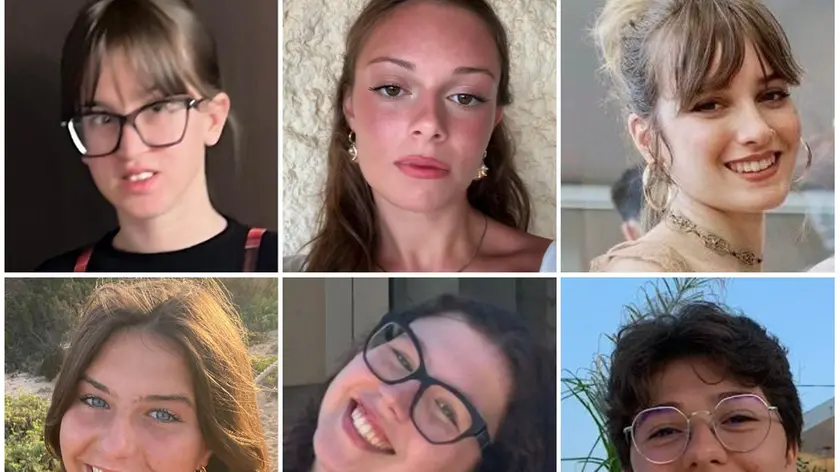 Da sinistra in alto in senso orario: Lisa Lazzari, Angela Piccolo, Anna Comiotto, Isabella Di Marisco, Helena Tosatto, Anna Fabbian