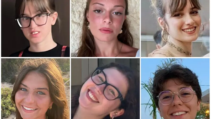 Da sinistra in alto in senso orario: Lisa Lazzari, Angela Piccolo, Anna Comiotto, Isabella Di Marisco, Helena Tosatto, Anna Fabbian