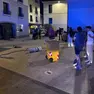 I paracarri sfondati della piazzetta del Quartiere Latino