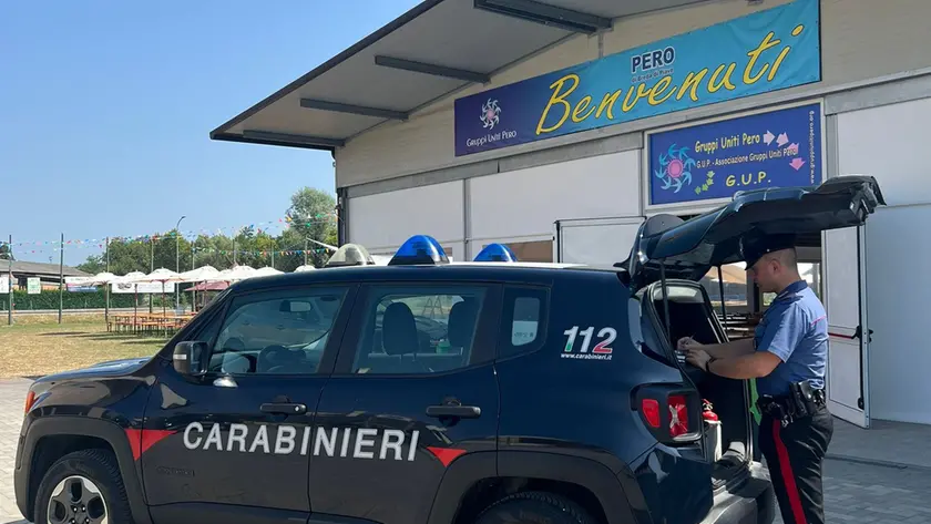 I carabinieri alla sagra di Pero