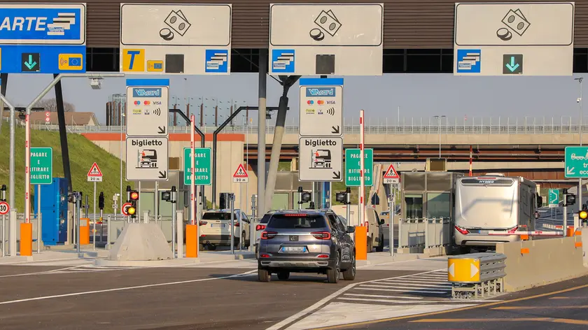 Spresiano casello Strada Pedemontana Veneta innesto con A27 (immagine d'archivio)