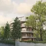 La palazzina che dovrà sorgere lungo il Sile