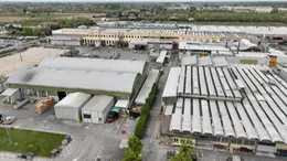 Una veduta aerea dello stabilimento di Tabina di Santa Maria di Sala