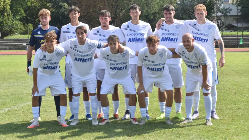 Il Conegliano Calcio nell'amichevole contro il Pordenone