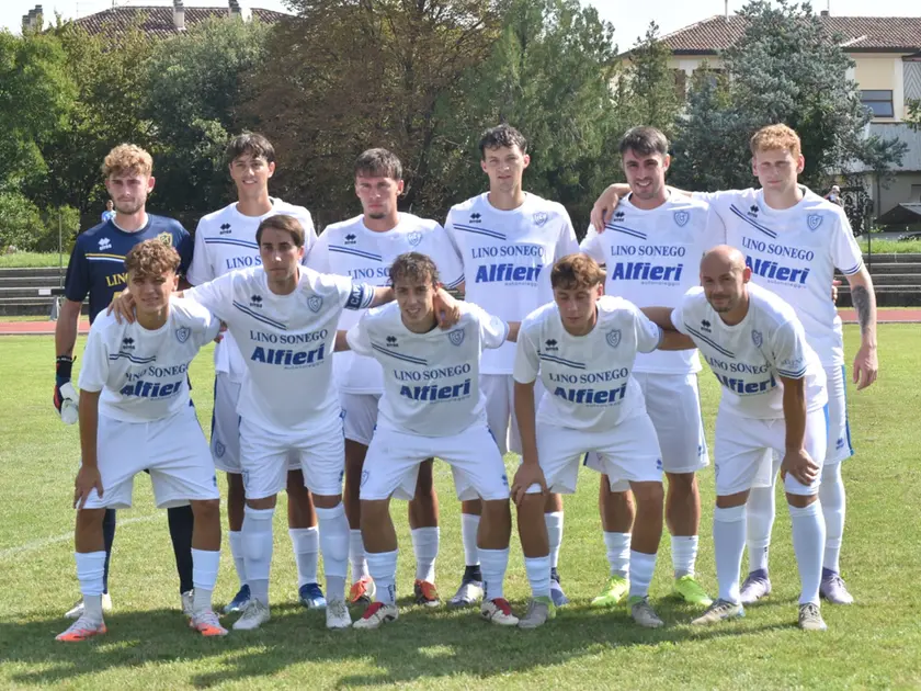 Il Conegliano Calcio nell'amichevole contro il Pordenone