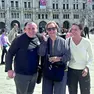 Daniele Pavan con la cugina Enid e la figlia di lei