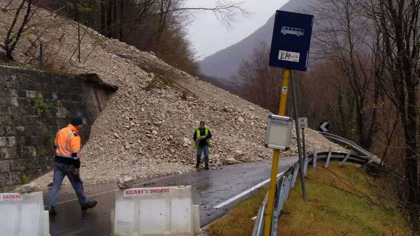 La frana sul Fadalto