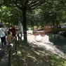 La passerella verso la penisola del Paradiso