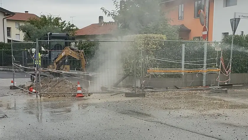 La fuga di gas a San Trovaso di Preganziol