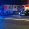 L'auto schiantata dopo la folle gara