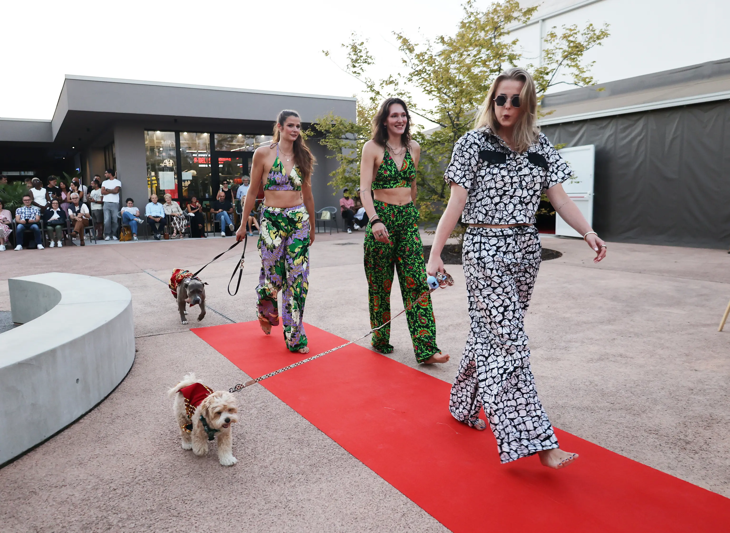 Le pantere hanno sfilato con i tacchi e gli splendidi capi della stilista Eligere di Merrebe a chiusura dell'Open 4000 Cmb by Imoco&Solerò svoltosi a Villorba. (ph Fotofilm)