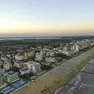 Una veduta aerea del litorale di Jesolo
