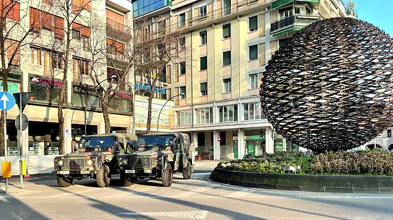 La zona di via Roma dove era stato arrestato il ragazzo