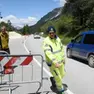 Una chiusura dell'Alemagna per frana