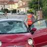 L'auto che ha colpito l'ex dirigente