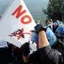 A Vicenza tensioni alla manifestazione dei No Tav (foto archivio)