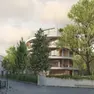 La palazzina in zona Alzaia