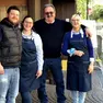 I titolari della pescheria Casagrande nel negozio in centro