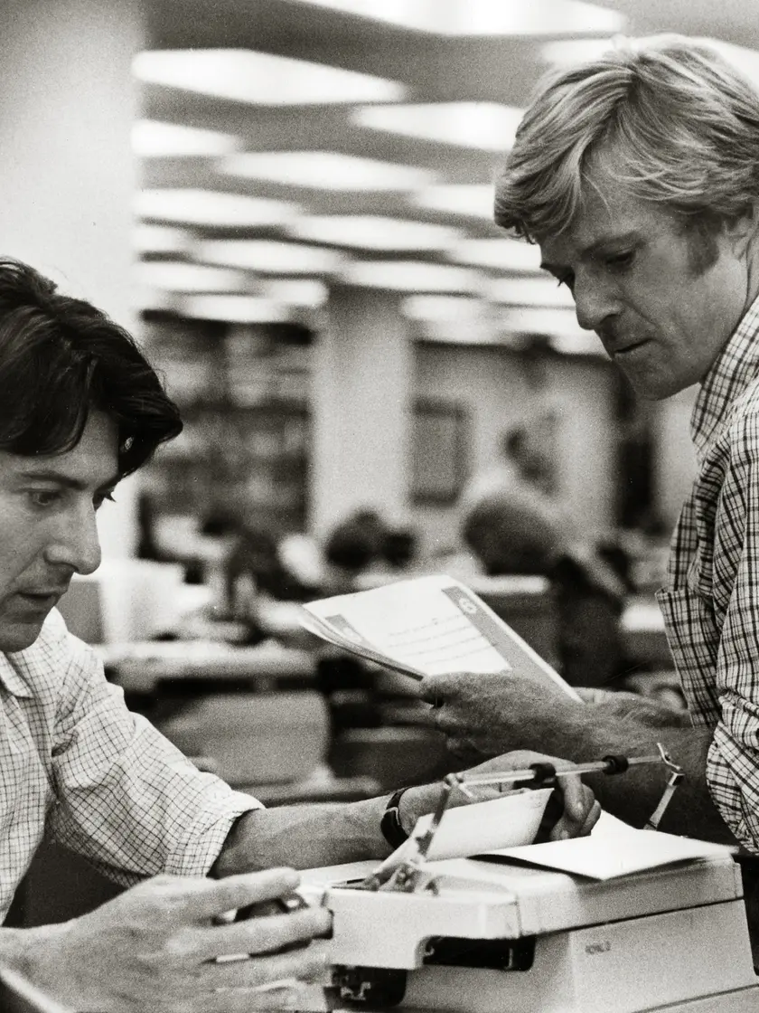 Dustin Hoffman e Robert Redford, 1976 Warner Tutti gli uomini del presidente