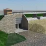 Il rendering del bacino di laminazione al Pra dei Gai quando sarà vuoto