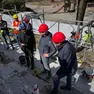 Un sopralluogo della giunta ai lavori