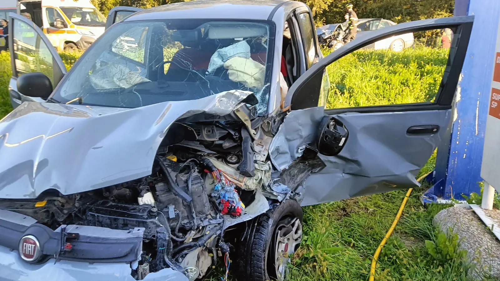 L'auto incidentata