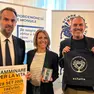 Un'immagine dalla conferenza di presentazione