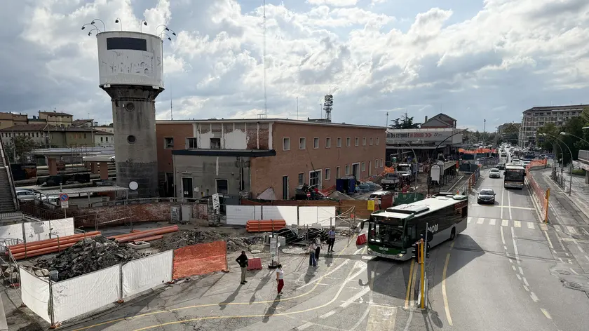 I cantieri alla stazione ferroviaria di Treviso