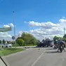 La scena dell'incidente a Piazzola sul Brenta