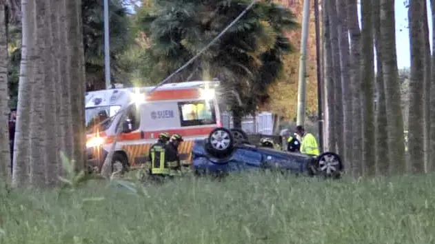 Il luogo in cui è avvenuto l'incidente mortale a Castelfranco