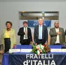 Da sinistra Marina Marchetto Aliprandi, Andrea Bacciga, Adolfo Urso, Claudio Borgia e Roberto Pinto