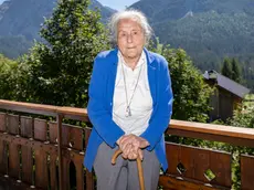 La patriota Paola Del Din in villeggiatura a Sappada