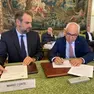 Il sindaco di Treviso Mario Conte con il presidente della Camera di Commercio Mario Pozza