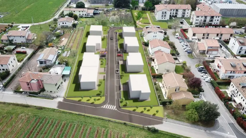 Il rendering del nuovo quartiere