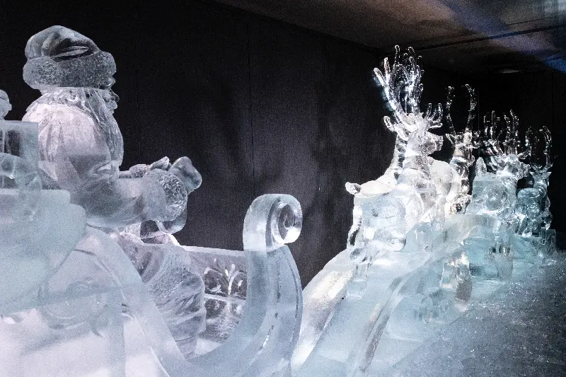 Una delle installazioni natalizie a Jesolo