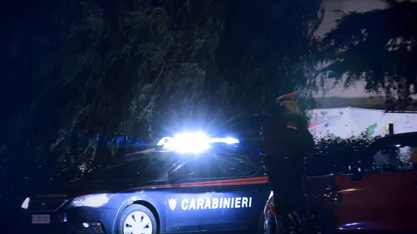 L'invervento notturno dei carabinieri