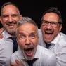 Marco&Pippo, il trio: da sinistra Marco Zuin, Gaetano Ruocco Guadagno e Filippo Borille