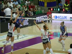 Una fast di Marina Lubian nel match vinto da Conegliano contro Cuneo (FOTOFILM)