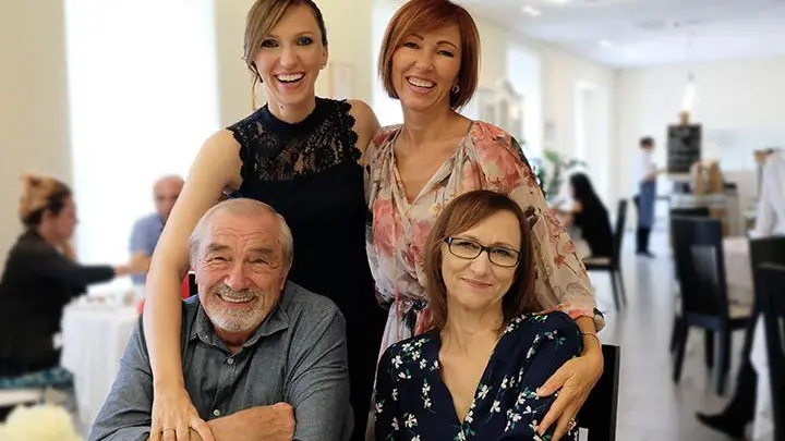 Lionello Daniele con la sua famiglia