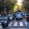 Il traffico paralizzato a Treviso