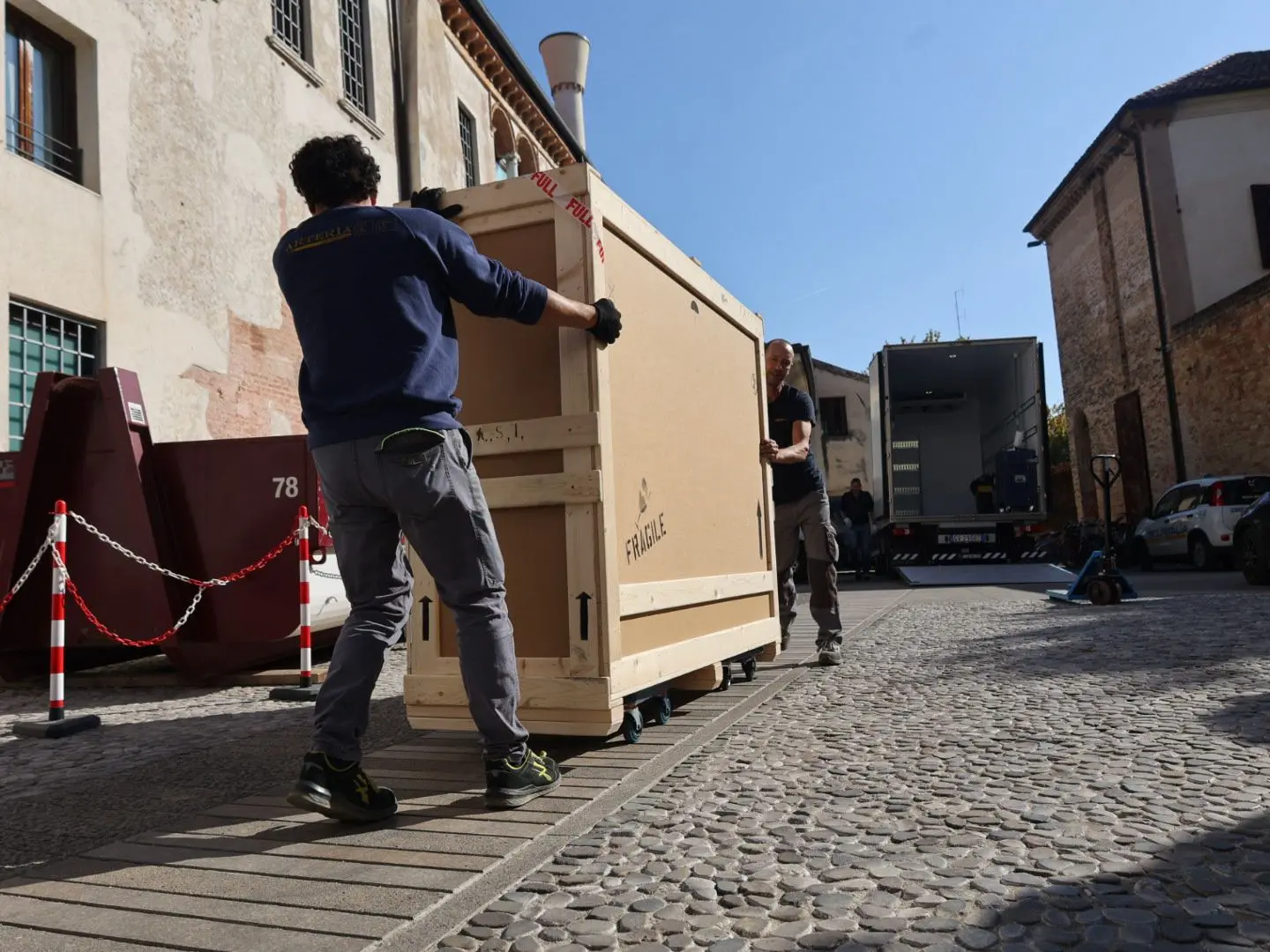L'arrivo delle opere